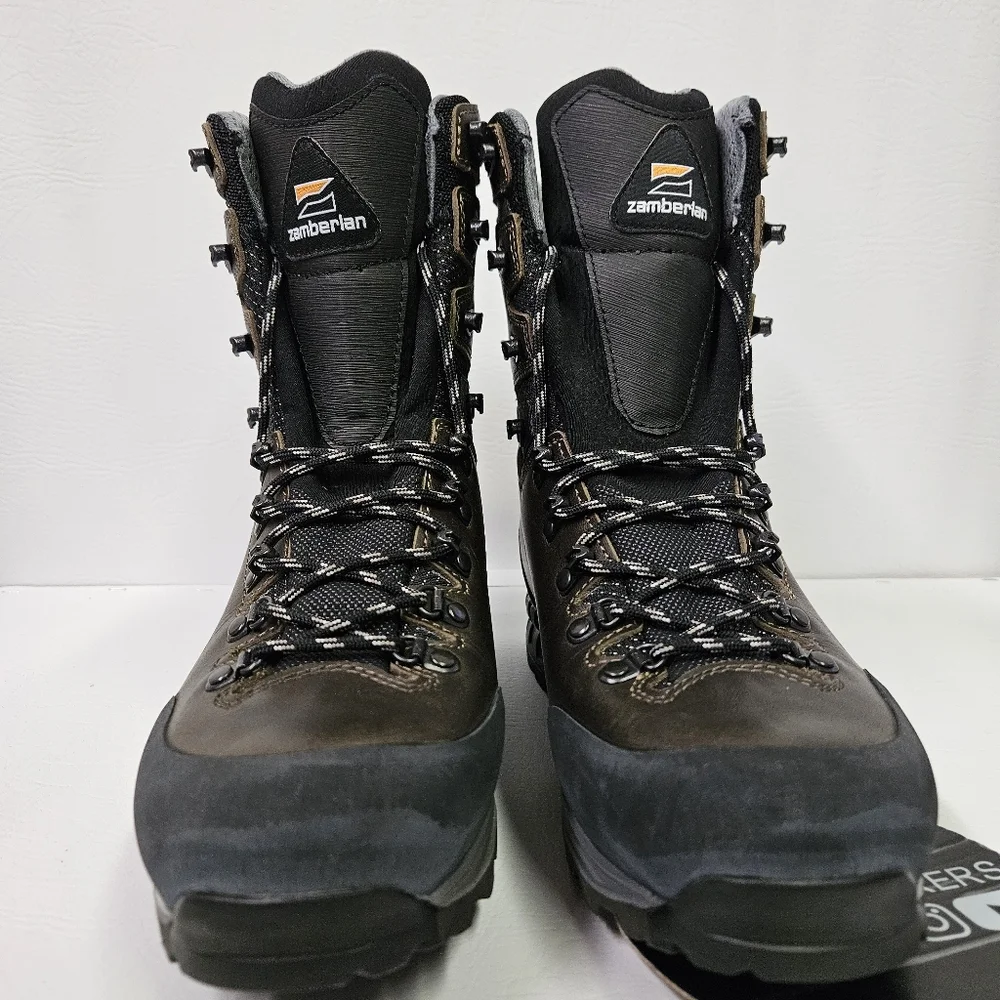 Zamberlan 1112 Cresta Alta GTX RR Hydrobloc Waxed Dark Brown Boot Men's Size 9